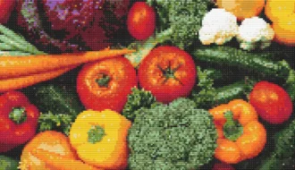 Cross-stitch pattern "Many vegetables"