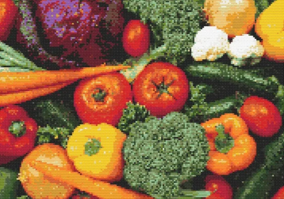 Cross-stitch pattern "Many vegetables"