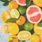 Cross-stitch pattern "Citrus fruits"