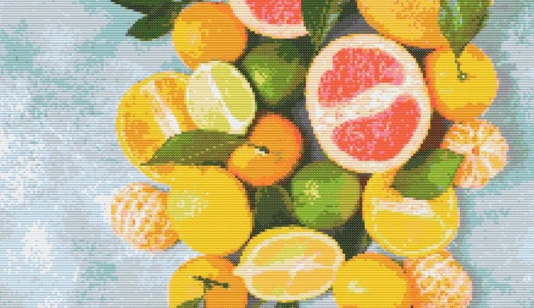 Cross-stitch pattern "Citrus fruits"