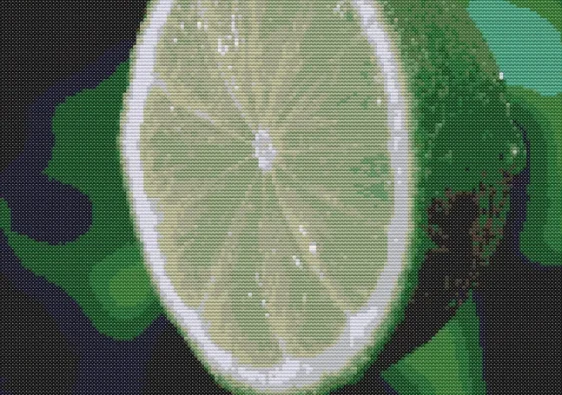 Cross-stitch pattern "Half a lime"
