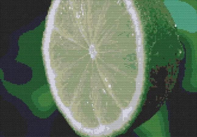 Cross-stitch pattern "Half a lime"