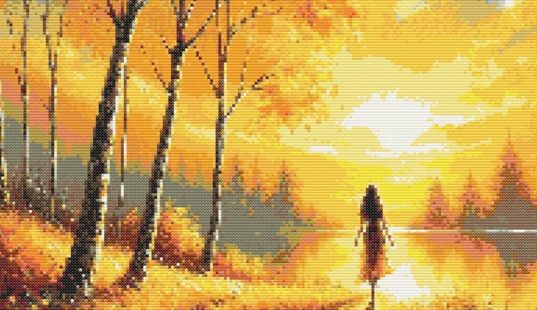 Cross-stitch pattern “Autumn Sunset”
