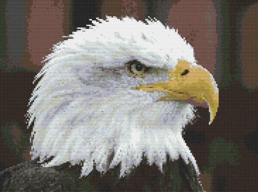 Eagle cross-stitch pattern