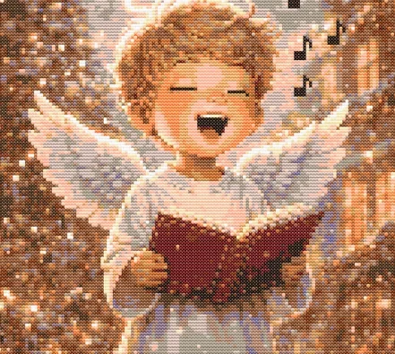 Cross-stitch pattern: "Christmas Angel"