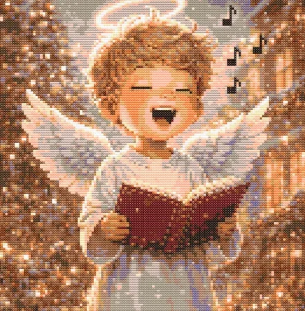Cross-stitch pattern: "Christmas Angel"