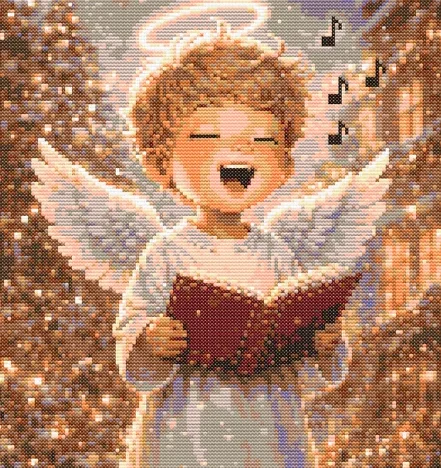Cross-stitch pattern: “Jolly Snowman”