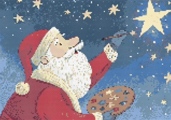 Cross-stitch pattern: "Christmas night"