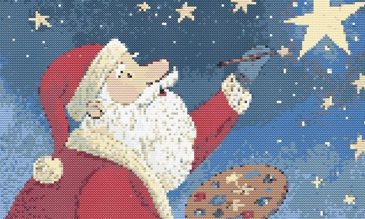 Cross-stitch pattern: "Christmas night"