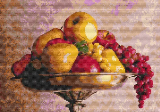 Cross-stitch pattern: "Fruit Bowl Still Life"