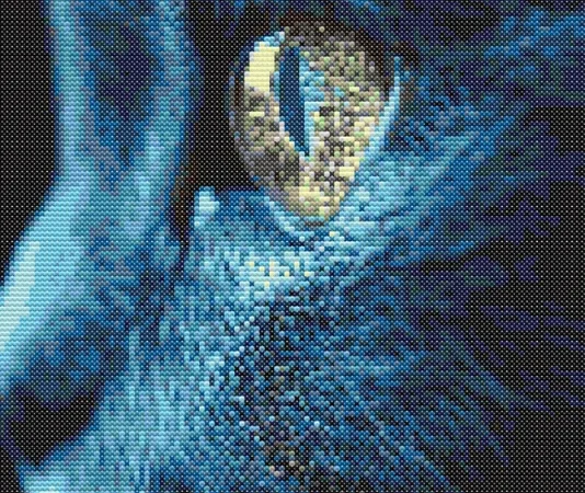 Cross-stitch pattern: "Catʼs eye"