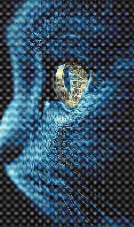 Cat’s eye embroidery pattern