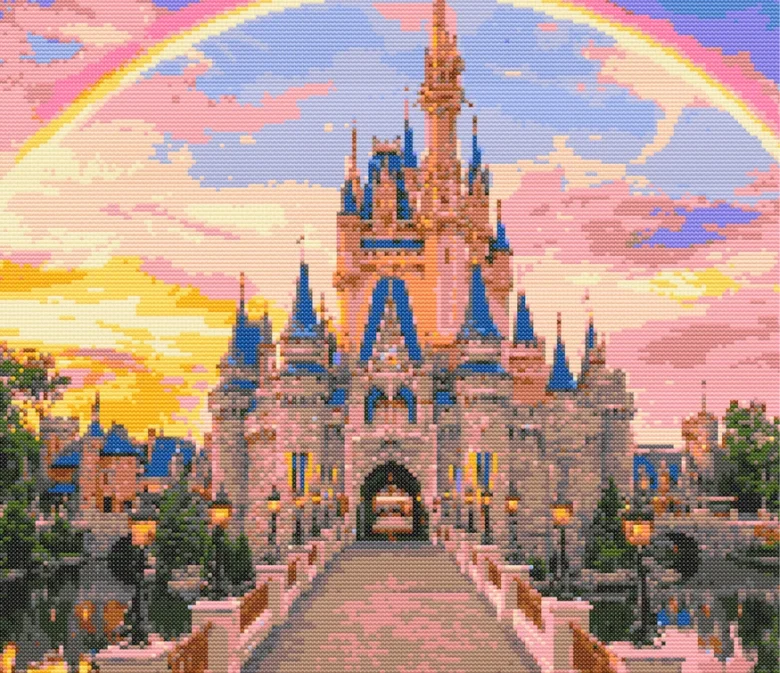 Cross-stitch pattern: "Disney Castle"