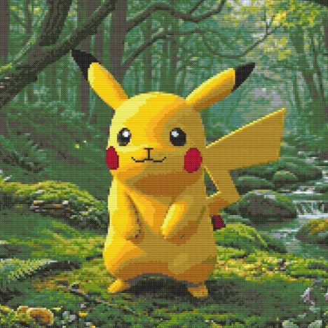 Cross-stitch pattern: “Pokémon Charmander”