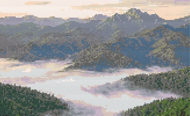 Cross-stitch pattern: "Mystical Carpathians"